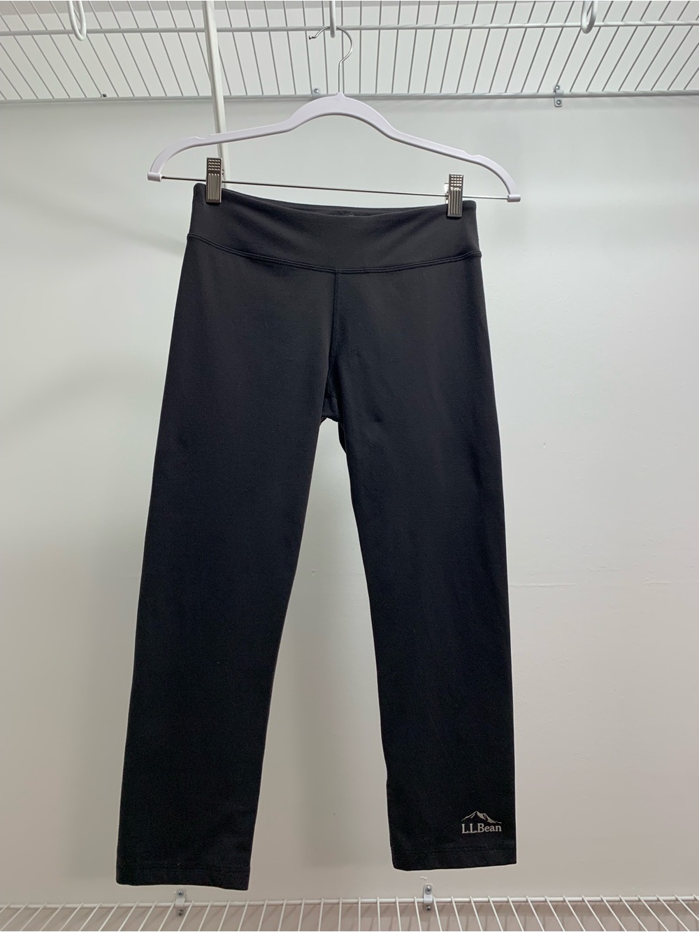 L.L. Bean Black Capri-length Leggings